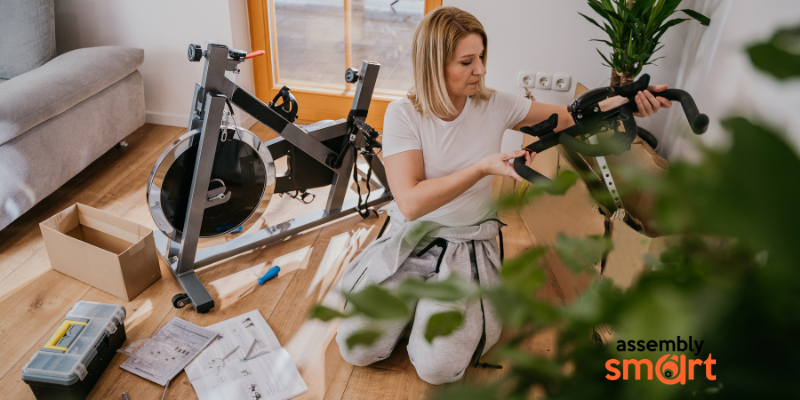 exercise bike assembly